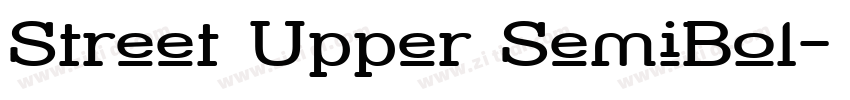 Street Upper SemiBol字体转换